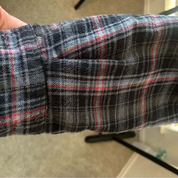 Men's Plaid Jacket - Black, Blue, Gray, and Red - Picture 5 of 6